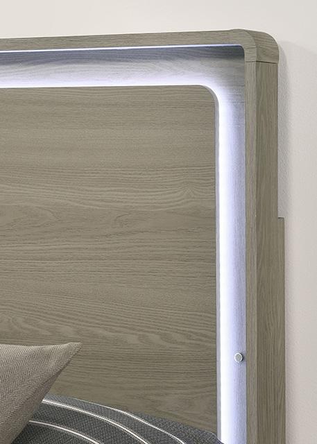 Rainier Bed Gray - Furniture Center (NY)
