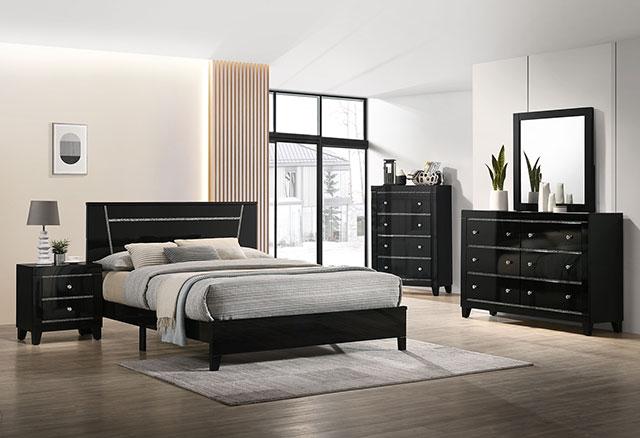 MAGDEBURG Mirror, Black - Furniture Center (NY)