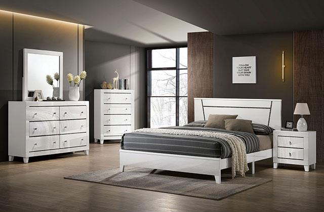MAGDEBURG Mirror, White - Furniture Center (NY)