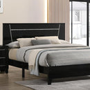 MAGDEBURG Cal.King Bed, Black & White - Furniture Center (NY)