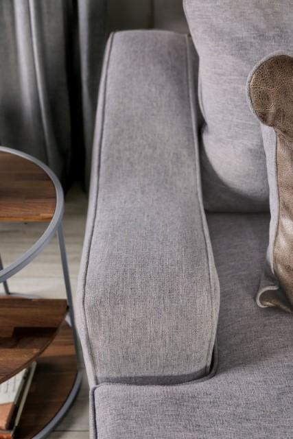 SKYLINE Sofa, Light Gray/Brown - Furniture Center (NY)