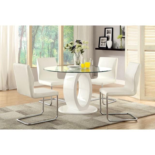 LODIA I White Side Chair - Furniture Center (NY)