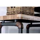 Kebbyll Antique Black/Natural Tone Pier Cabinet - Furniture Center (NY)