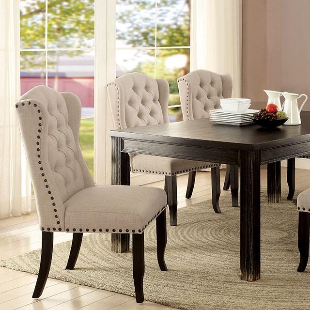 Sania I Antique Black 72" Dining Table - Furniture Center (NY)