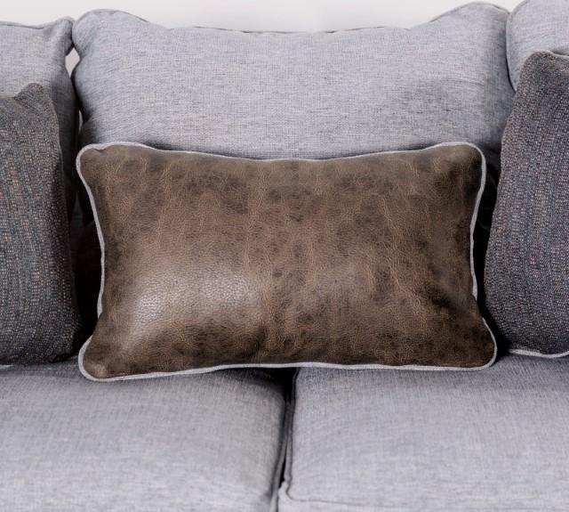 SKYLINE Sofa, Light Gray/Brown - Furniture Center (NY)