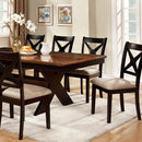 Liberta Dark Oak/Black Dining Table