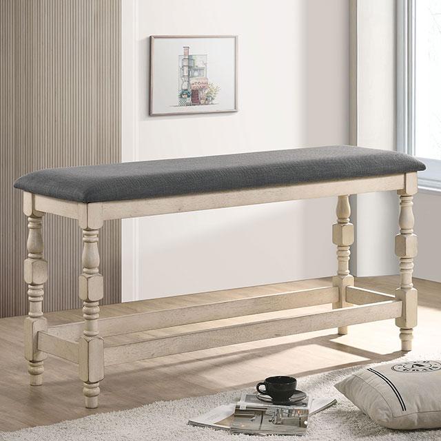 PLYMOUTH Counter Ht. Bench - Furniture Center (NY)