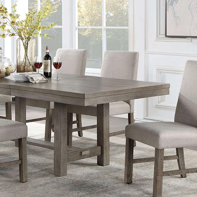 SAN ANTONIO Dining Table w/ 1 X 18" Leaf - Furniture Center (NY)