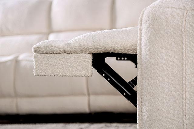 MORCOTE Power Recliner, Beige - Furniture Center (NY)
