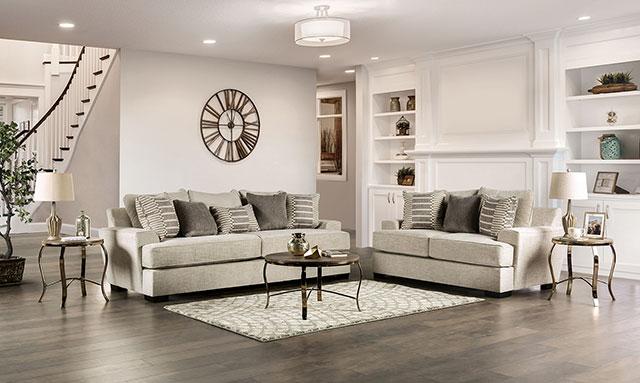 HOLBORN Sofa, Beige - Furniture Center (NY)