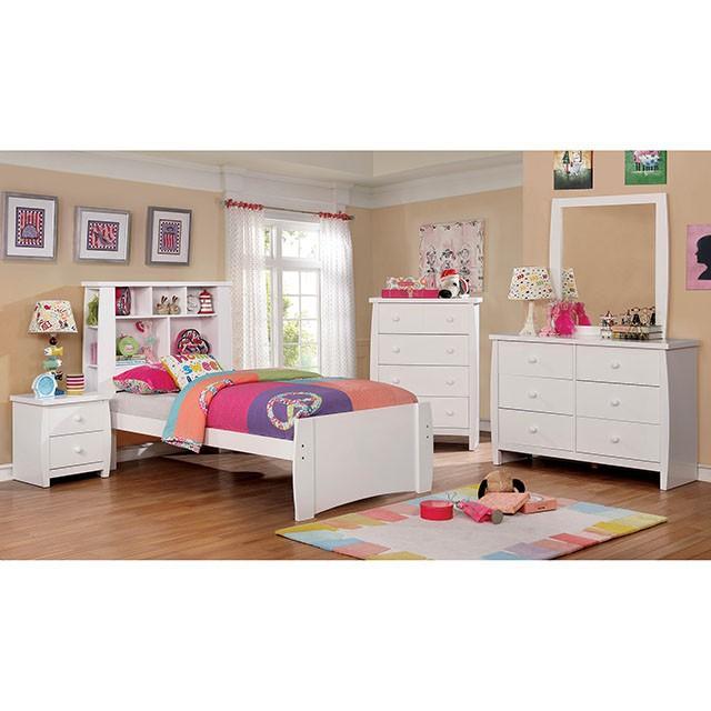 Marlee White Night Stand - Furniture Center (NY)