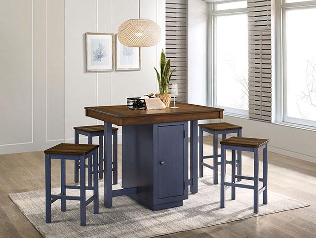 Azurine 5 Pc. Counter Ht. Set - Furniture Center (NY)