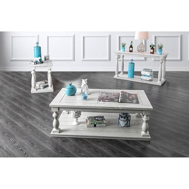 Arlington Antique White Coffee Table - Furniture Center (NY)