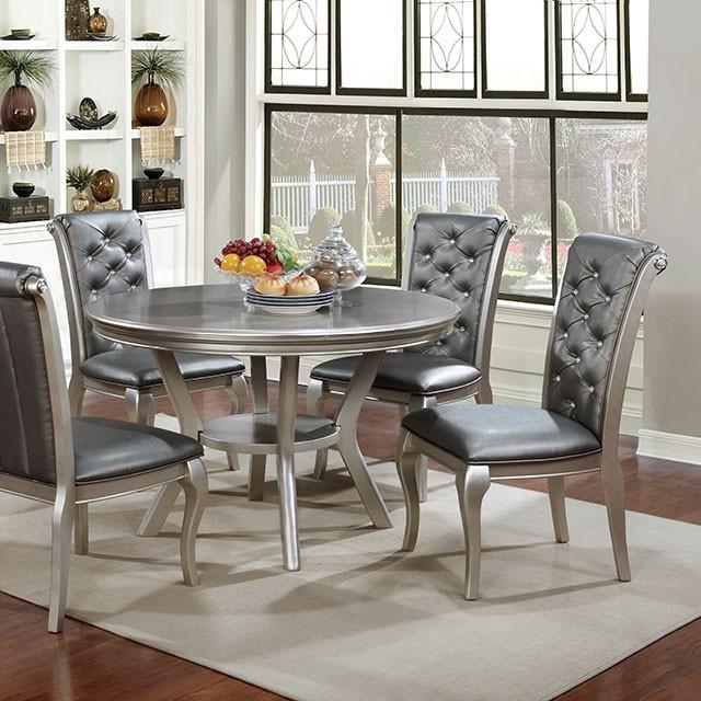 Amina Champagne Round Table - Furniture Center (NY)