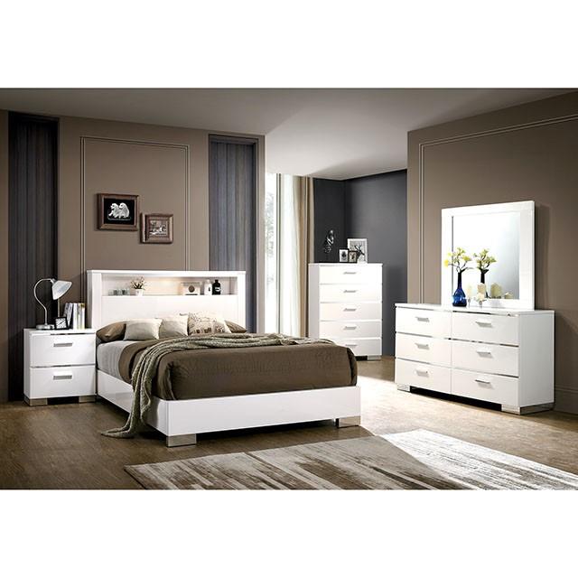 Carlie Queen Bedroom Set Black & White