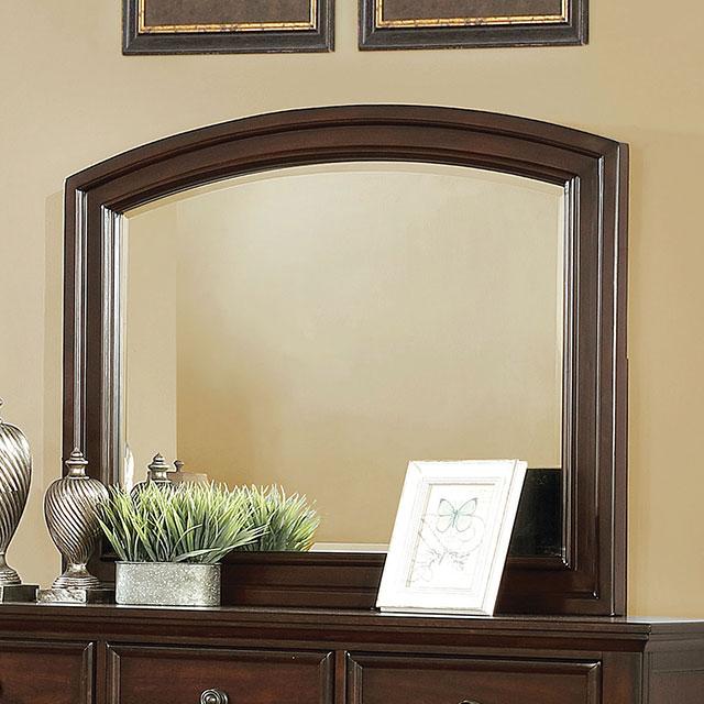 Castor Brown Cherry Mirror - Furniture Center (NY)