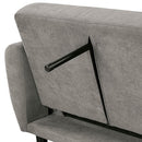 Aristide Futon Sofa Grey & Brown - Furniture Center (NY)