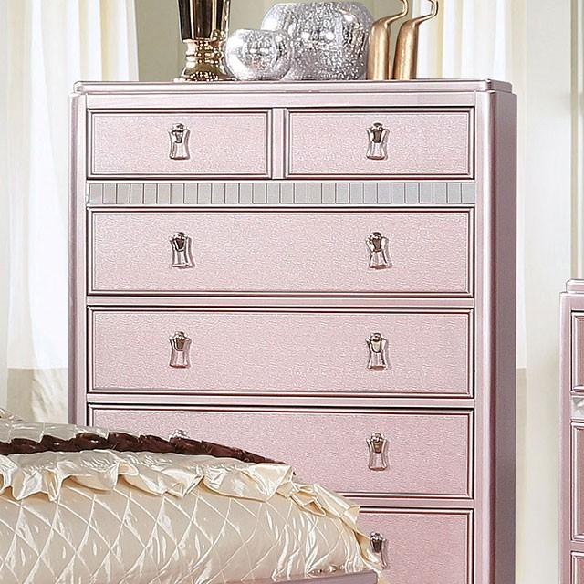Ariston Rose Gold Chest - Furniture Center (NY)