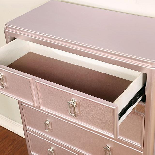 Ariston Rose Gold Chest - Furniture Center (NY)