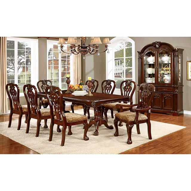 ELANA Brown Cherry Hutch & Buffet, Cherry - Furniture Center (NY)