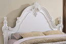 Francione E.King & Queen Bed White & Chrome