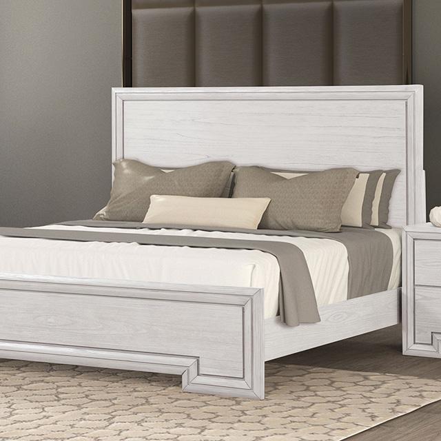 Basilone E.King Bed - Furniture Center (NY)