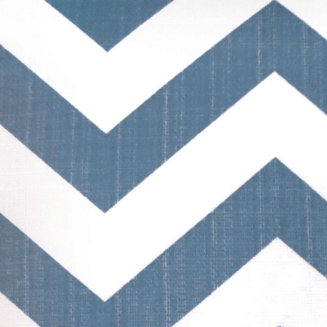 ZOE 18" X 18" Pillow, Blue Chevron (2/CTN) - Furniture Center (NY)