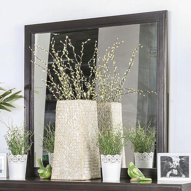 Berenice Espresso Mirror - Furniture Center (NY)