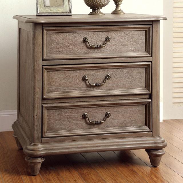 BELGRADE I Rustic Natural Tone Night Stand - Furniture Center (NY)