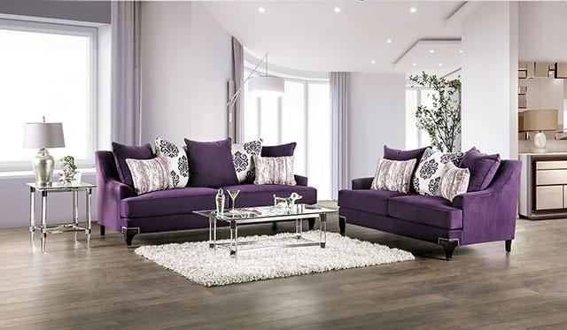 Sisseton Purple Sofa - Furniture Center (NY)