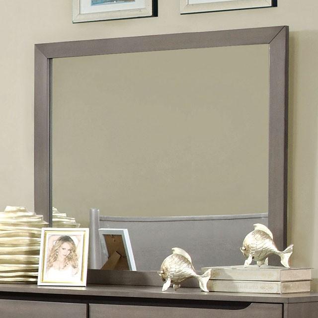 Lennart Gray Rectangular Mirror - Furniture Center (NY)