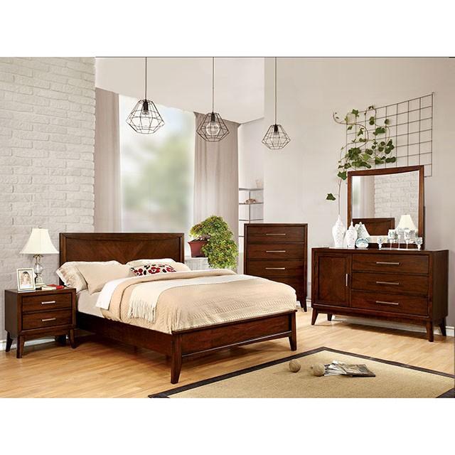 SNYDER Brown Cherry Mirror - Furniture Center (NY)