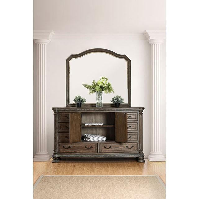 Persephone Rustic Natural Tone Mirror - Furniture Center (NY)