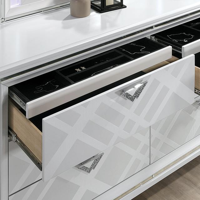 EMMELINE Dresser, White - Furniture Center (NY)