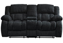 U250 EBONY CONSOLE RECLINING LOVESEAT