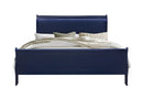CHARLIE BLUE KING BED WITH LED - Furniture Center (NY)