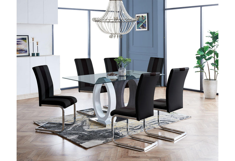 D1628DT+D915DC BLACK ECOM - Furniture Center (NY)