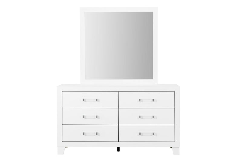 LUCCIA WHITE MIRROR - Furniture Center (NY)