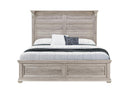 TATUM NATURAL QUEEN BED WITHOUT STORAGE