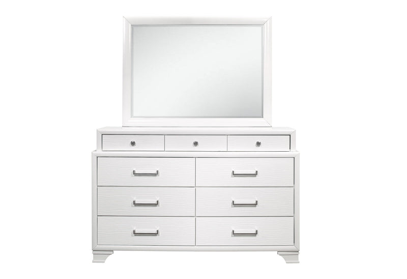 Jordyn White Mirror - Furniture Center (NY)