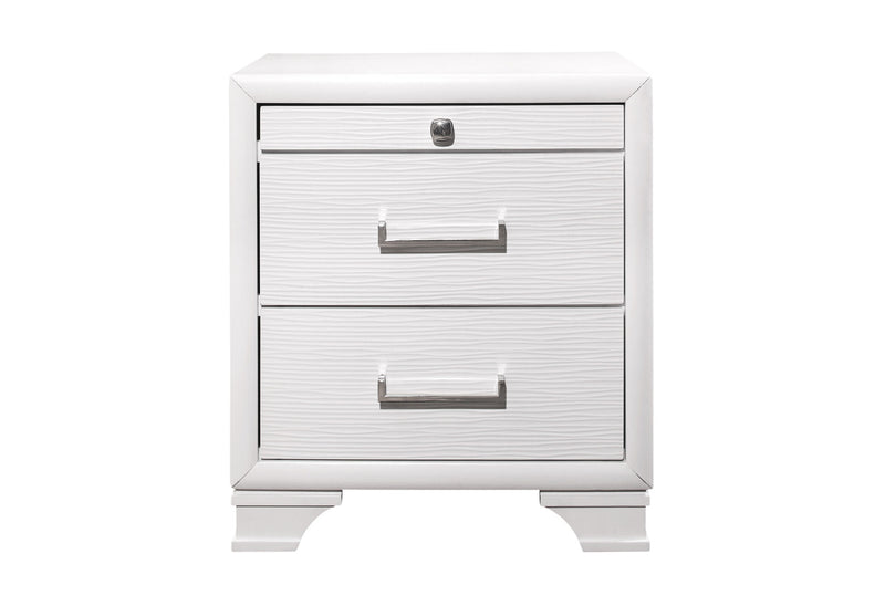 Jordyn White Nightstand - Furniture Center (NY)
