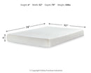 Chime 8 Inch Memory Foam Mattress in a Box - Furniture Center (NY)