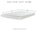 Chime 8 Inch Memory Foam Mattress in a Box - Furniture Center (NY)
