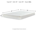 Chime 8 Inch Memory Foam Mattress in a Box - Furniture Center (NY)