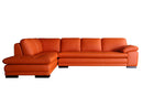 2 PC Orange Sectional w/LF Chaise