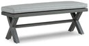 Elite Park Outdoor Bench with Cushion - Furniture Center (NY)