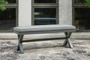 Elite Park Outdoor Bench with Cushion - Furniture Center (NY)