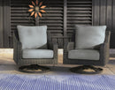 Elite Park Outdoor Swivel Lounge with Cushion - Furniture Center (NY)