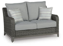 Elite Park Outdoor Loveseat with Cushion - Furniture Center (NY)