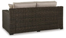 Coastline Bay Outdoor Loveseat with Cushion - Furniture Center (NY)